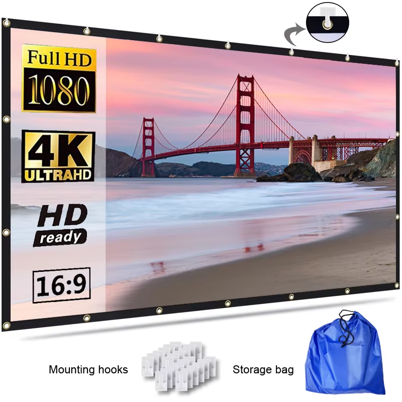 Home Cinema Blanc - شاشة عرض محمولة من يوفانكسر مقاس