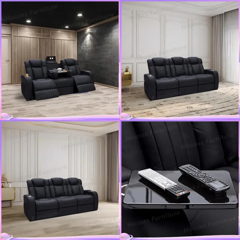 Home Cinema Chairs - كرسي استرخاء جلدي للمسرح المنزلي مع