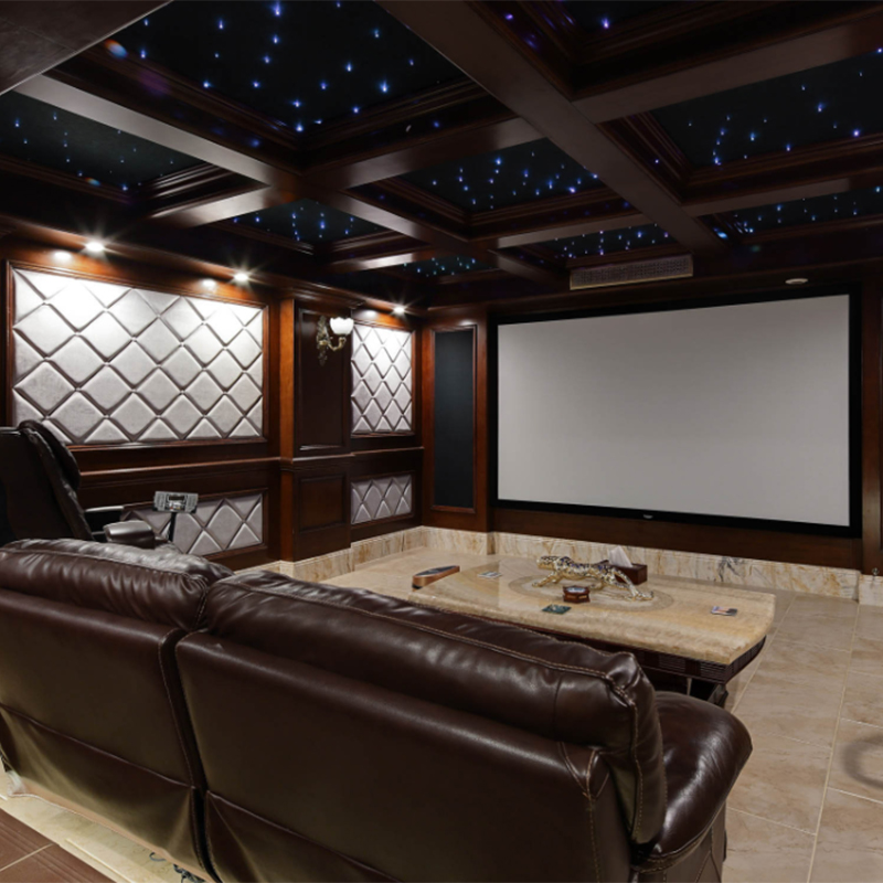 Acoustically شفافة المنسوجة ال - مراجعة Home Cinema Blanc وسعره