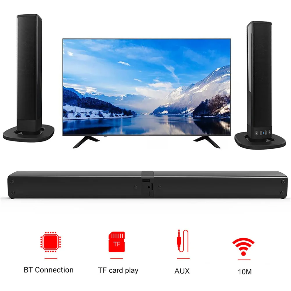 سماعة لاسلكية تعمل بالبلوتوث T - مراجعة Home Cinema With Wireless Rear Speakers وسعره
