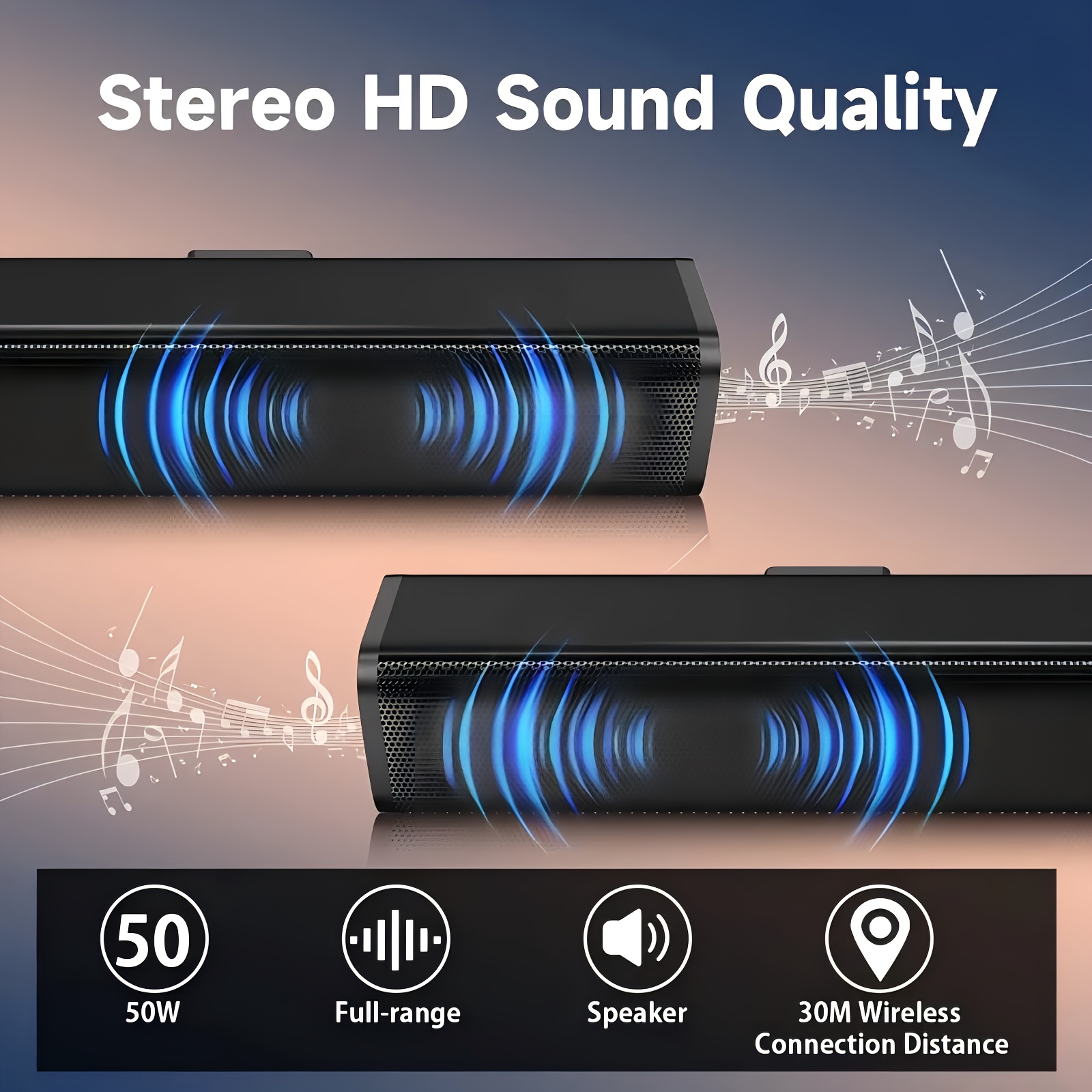 ساوندبار سينما، ساوندبار هاي ف - مراجعة Home Cinema With Wireless Rear Speakers وسعره