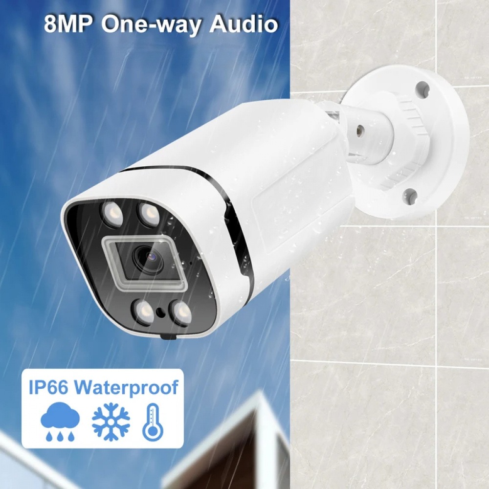 كاميرا مراقبة فيديو 4K 8MP IP  - مراجعة Home Cinema Outdoor وسعره