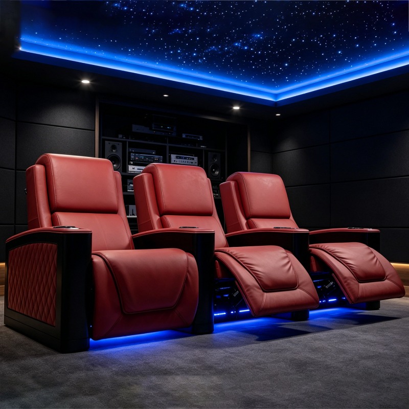 مسرح منزلي خاص، غرفة صوت وفيدي - مراجعة Home Cinema Chairs وسعره