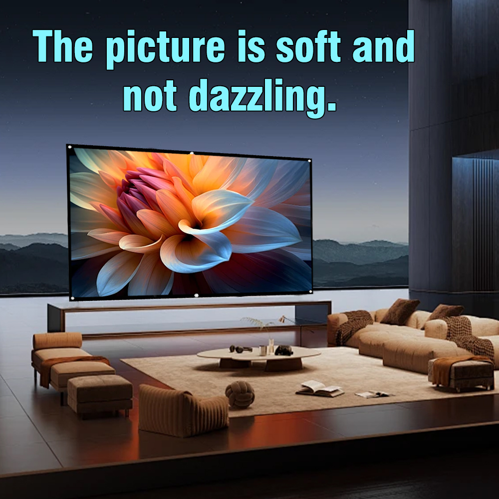 شاشة عرض بيضاء محمولة من XIAOH - مراجعة Home Cinema Blanc وسعره