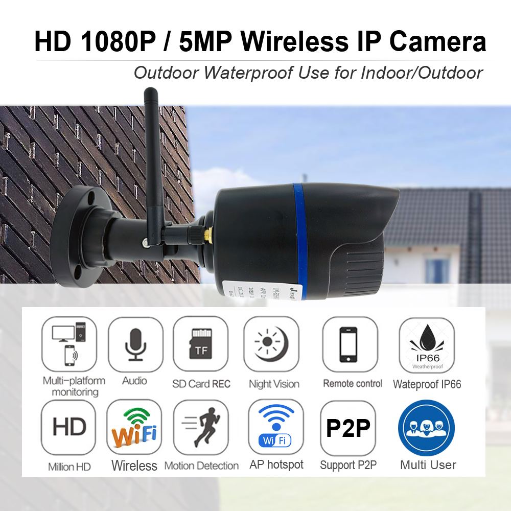 Camhipro 5MP 2MP واي فاي كامير - مراجعة Home Cinema Outdoor وسعره