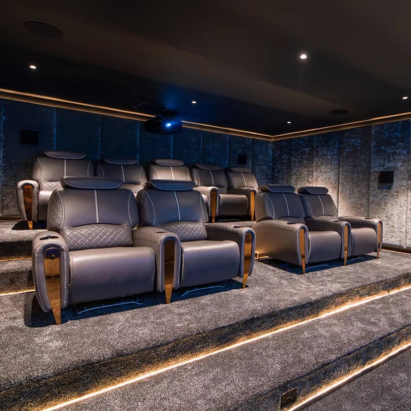 كرسي عرض كهربائي متعدد الوظائف - مراجعة Home Cinema Chairs وسعره
