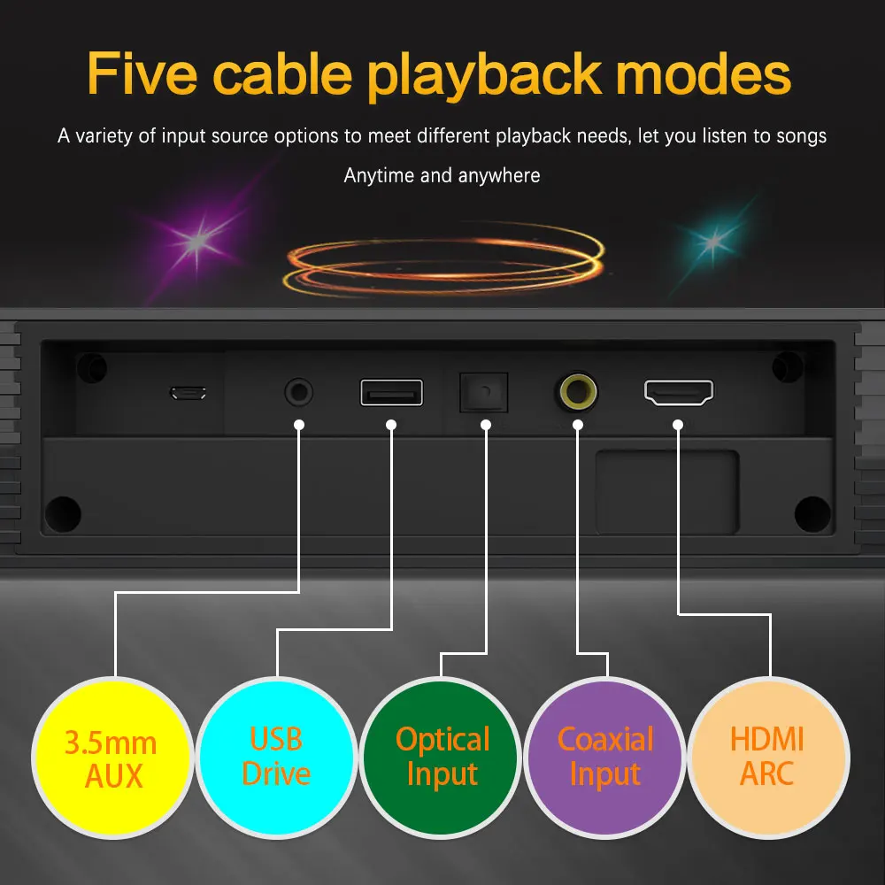 نظام مكبر صوت بلوتوث لاسلكي، م - مراجعة Home Cinema With Wireless Rear Speakers وسعره