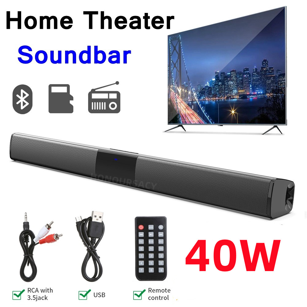 40 واط مكبرات الصوت التلفزيون  - مراجعة Home Cinema With Wireless Rear Speakers وسعره