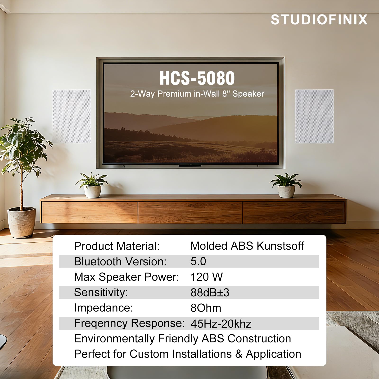 سماعات ستوديو فينيكس 8 بوصة ثن - مراجعة Home Cinema Blanc وسعره