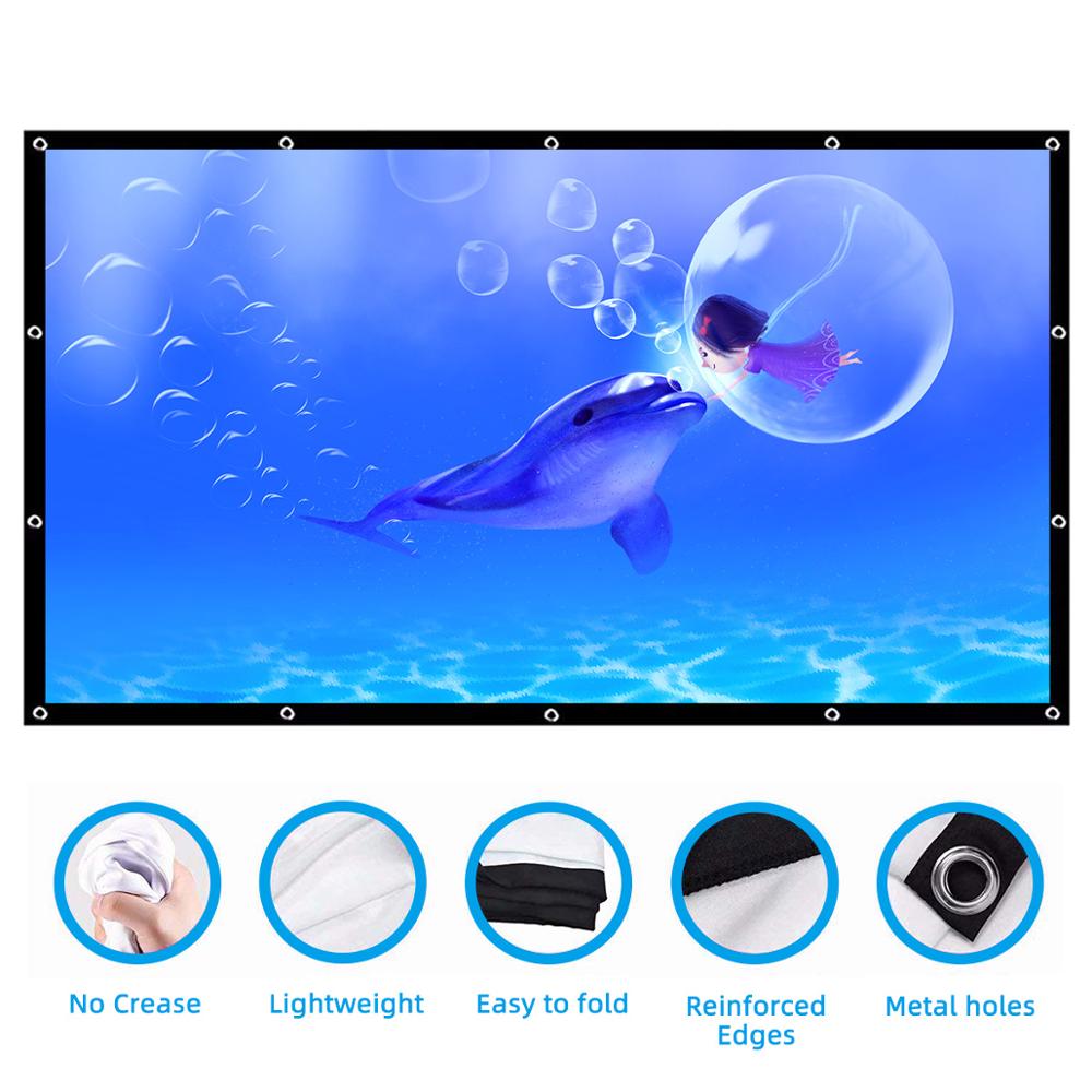 شاشة قابلة للطي محمولة Salange - مراجعة Home Cinema Blanc وسعره
