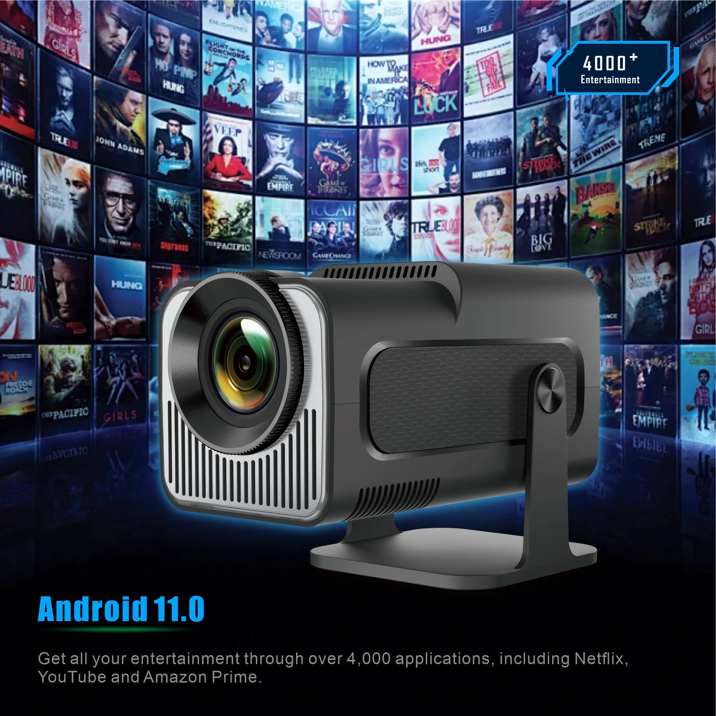 جهاز عرض صغير Salange HY320 بد - مراجعة Home Cinema Projector Xiaomi وسعره